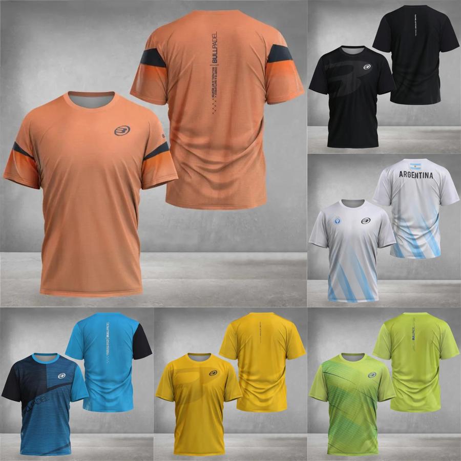 Men's T Shirts 2025 Padel Print Quick-drying Short Sleeve Tennis Breathable Wear Ultra-thin Fitness T-shirt Casual Top