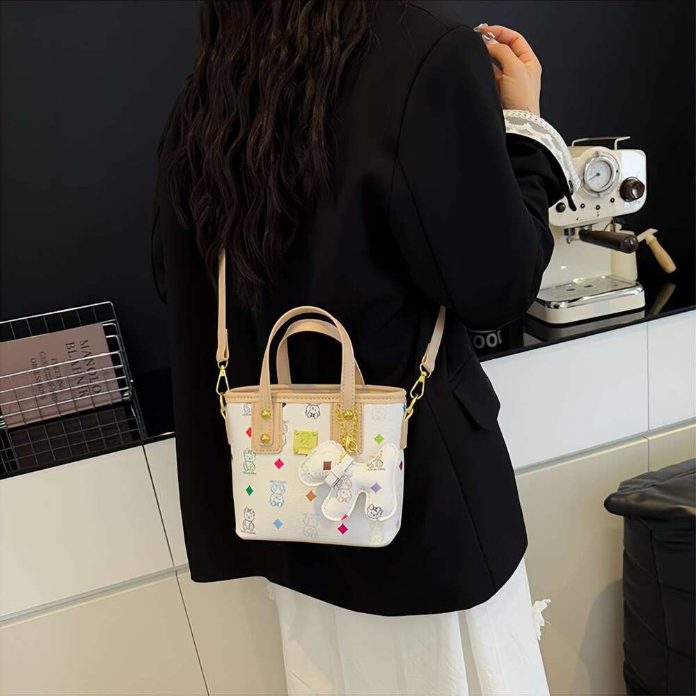 2025 New Women's Casual Printed Basket Bag - Versatile OOTD Crossbody/Shoulder/Handheld with Free Shipping
