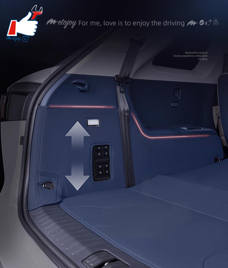 For Chery Fulwin T9 2024 7 Seats Car Trunk Mat Custom Fit Cargo Mat 3D Shape Trunk Liner XPE Trunk Mat Chair-Back Protection Mat Rear Trunk Full-surro