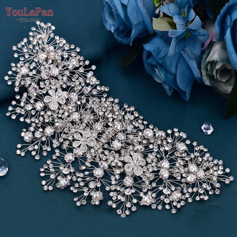 YouLaPan Bridal Crown Wedding Headband Rhinestone Brides Diadem Pageant Wedding Hair Accessories Woman Headpiece for Party HP240 250918