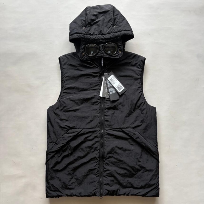 Nada Shell Goggle Vest Autumn Winter thick vest fashion unisex vests casual men tops size M-XXL black blue