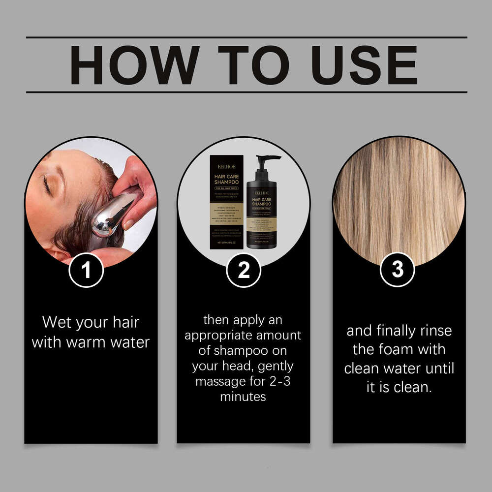 EELHOE Provitamin B5 Gentle Ingredients Nourish Smooth Hair Shine Daily Cleansing Shampoo