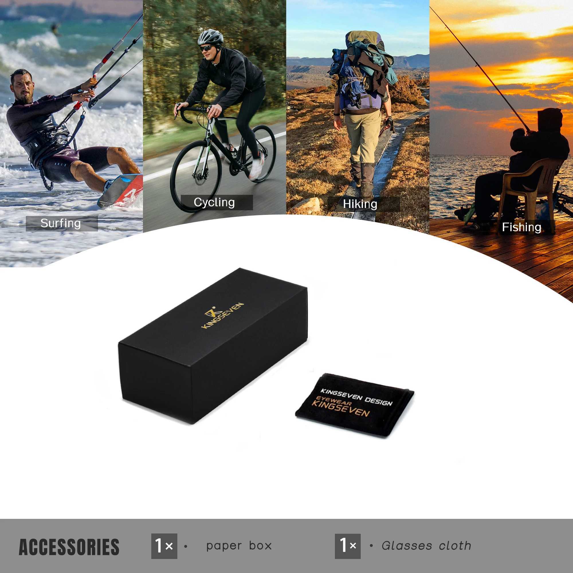 KINGSEVEN Trend Climbing Goggles Polarized Men Hiking Glasses Women UV400 Antiglare Outdoor Sports Eyewear J250919