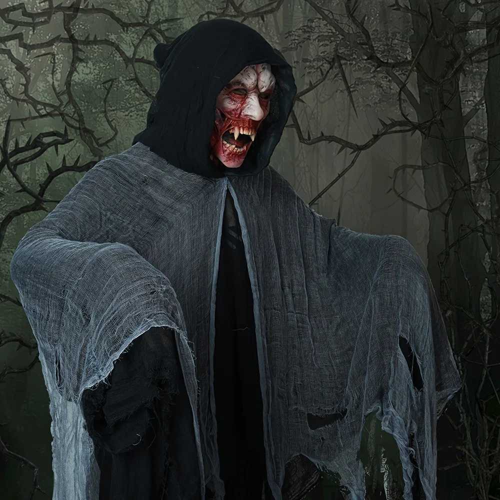 Halloween Cloak Skeleton Clothes Mask Ghost House Chamber Of Secrets Dressing Up Zombies Costume Props Halloween Gift L250918