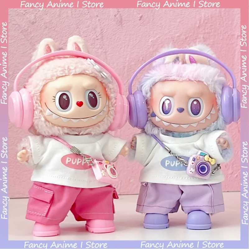 For 17cm Labubu Cute Decoration Little Clothes Dopamine Fashion Clothing Set Kawaii for V1 V2 V3 Labubu Doll Accessories Gifts C250919