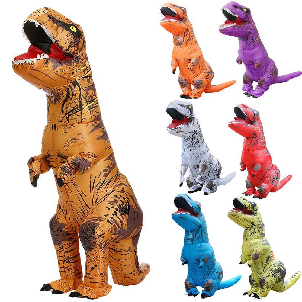 Halloween TRex Dinosaur Inflatable Costume Funny Cool Dress Suits For Adult Kids Purim Animal Cosplay Costume For Men Women L2509183SVD