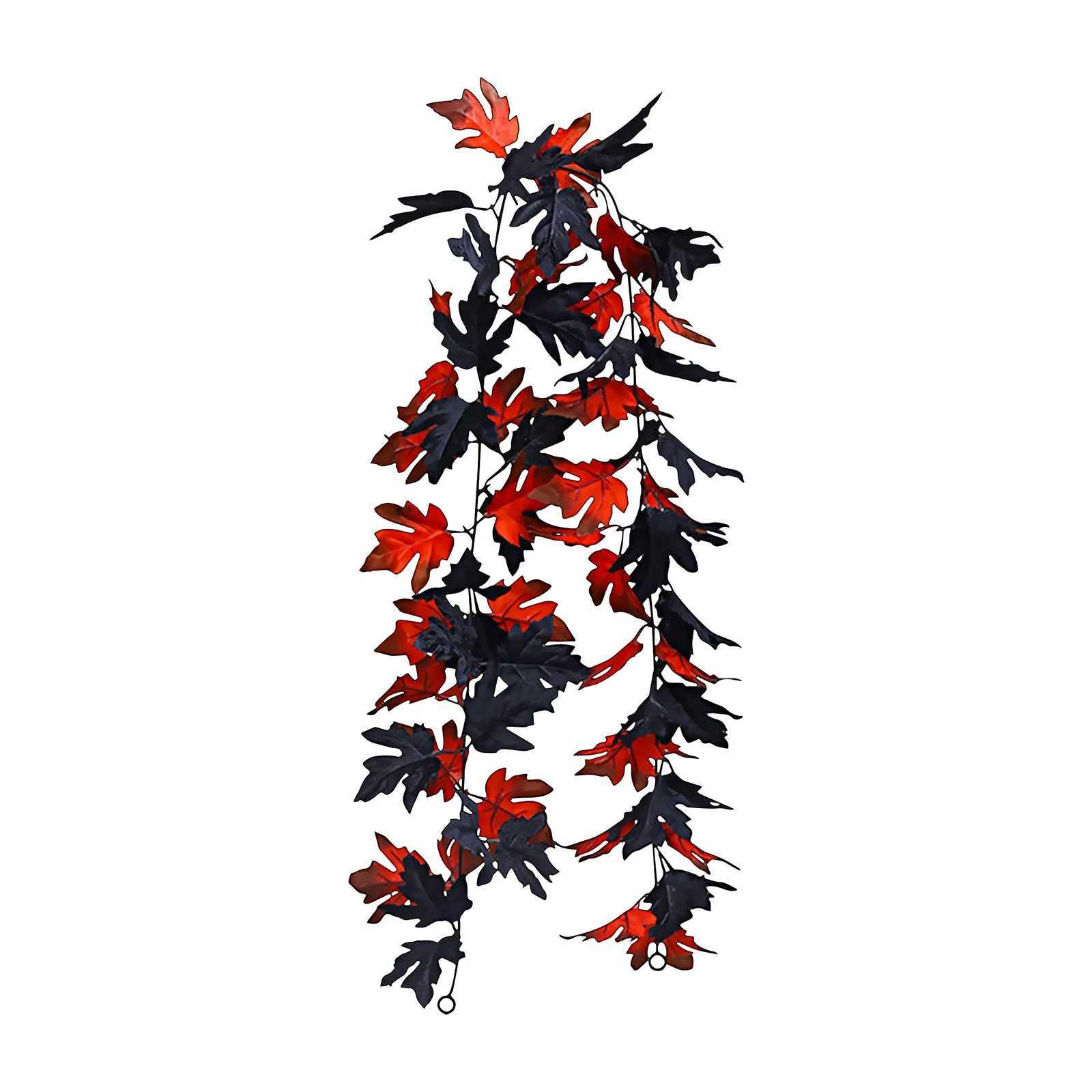 175CM Artificial Maple Leaves Fake Plants Autumn Decor Festival Hanging Garland Maple Vine Decoration Wedding Party Halloween C250919