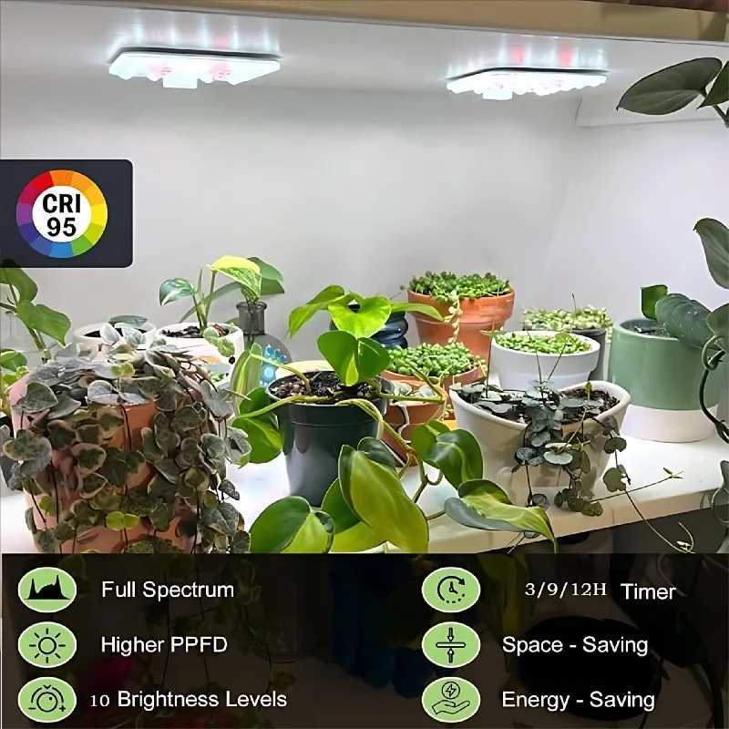 Indoor USB 5V LED Quantum Board Grow Light Full Spectrum Hydroponic Plant Lamp with Timer 3Color Dimming Waterproof Home Garden C250919