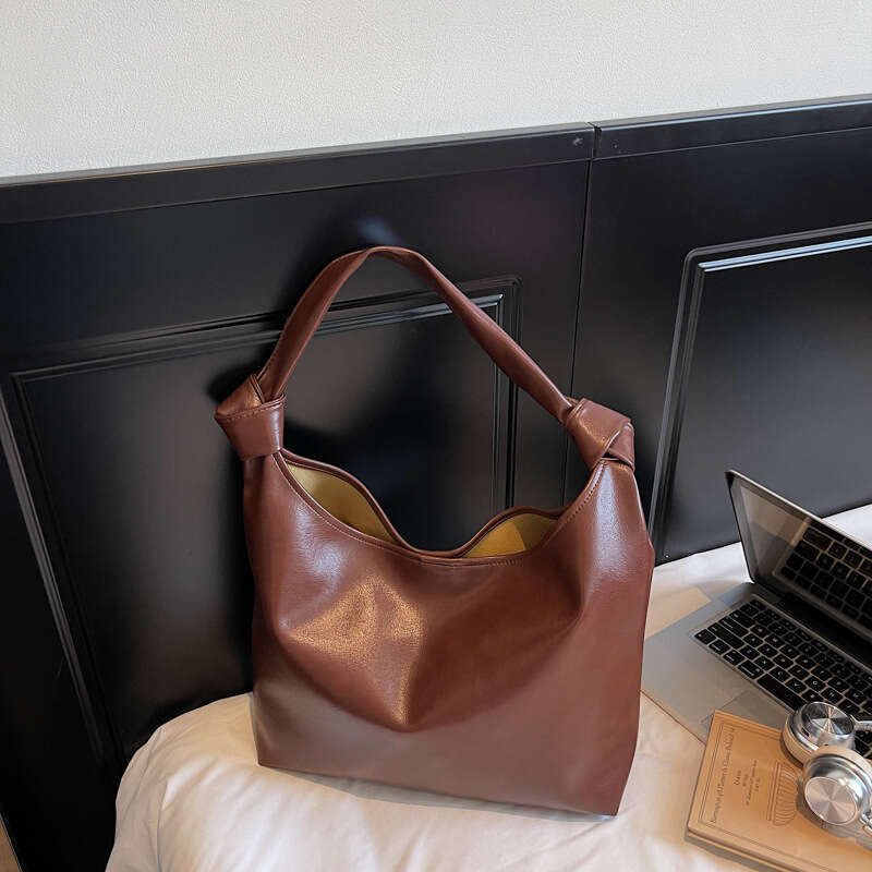 Women's Tote Lazy Style Large Capacity 2025 New Designer Bags Summer High-Value Commuter Soft Leather Shoulder Bag