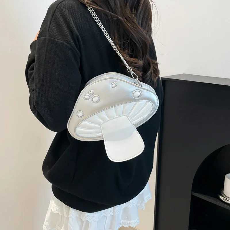 Young Girls Mini Crossbody Phone Bag Contrast Color Pu Leather Handbag Shoulder Bag Lady Cute Mushroom Creative BagXJ250918