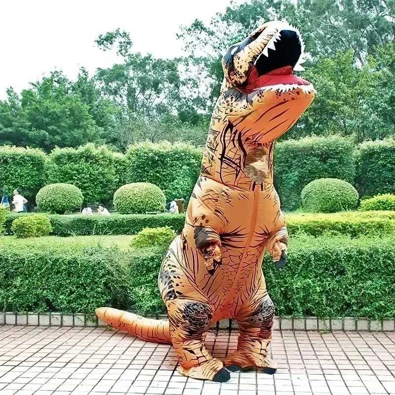 2024 Childrens and Adult Unisex Inflatable Dinosaur Tyrannosaurus Rex Role Playing Costume Halloween Performance Costume L250918EIXT