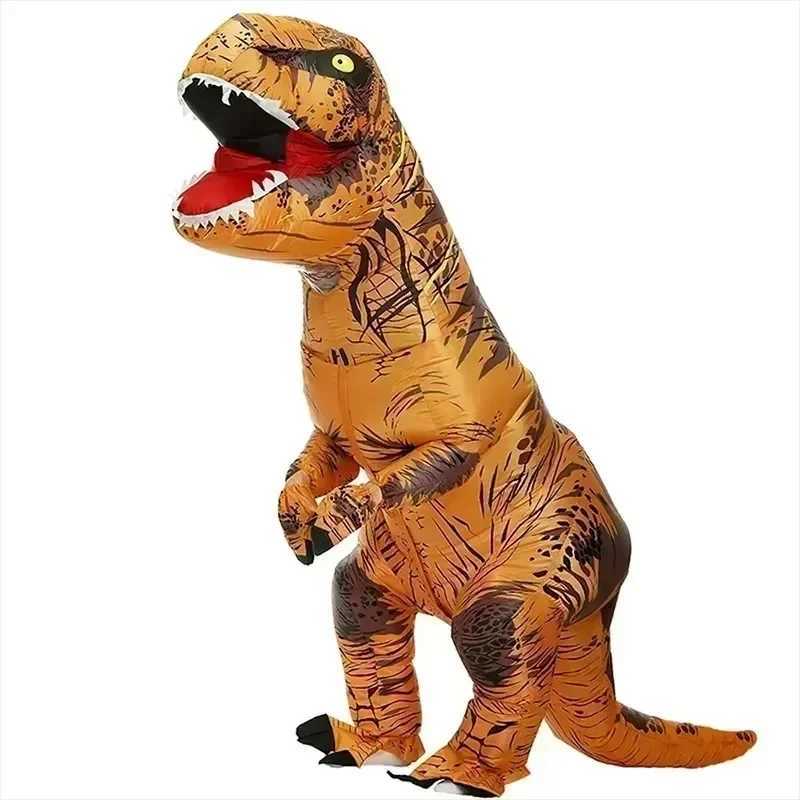 2024 Childrens and Adult Unisex Inflatable Dinosaur Tyrannosaurus Rex Role Playing Costume Halloween Performance Costume L250918EIXT