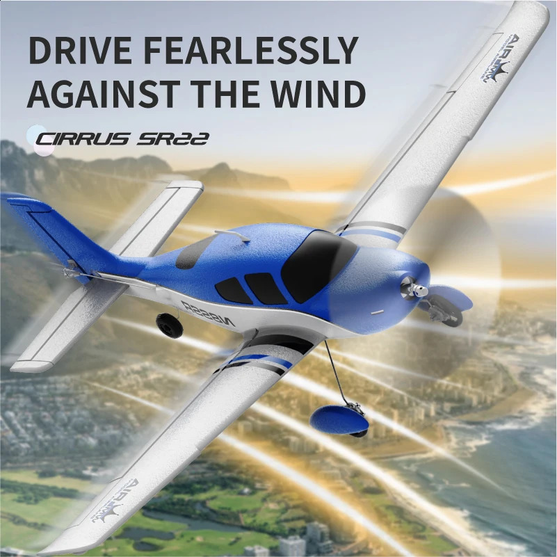 Qidi580 SR22 RC Plane 24G 6CH 520MM Fixed Wingspan RC Aircraft With Brushless Motor Fixed Wing Aircraft Model EPP Foam Toys 250918