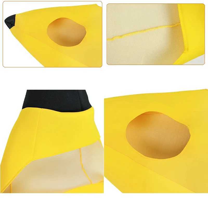 ChildAdult Unisex Fun Banana Set Yellow Costume Light Halloween Fruit Fancy Party Holiday Dance Dress Costume L250918