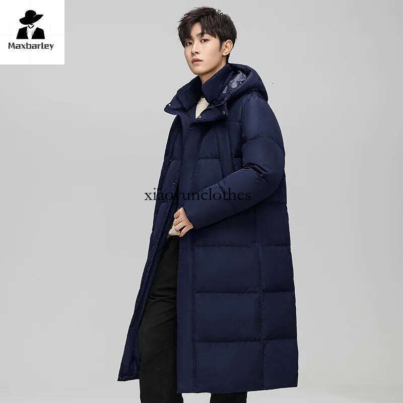 Winter Jacket Men's Women's Long high quality Cold-proof Warm White Duck Down Coat Outdoor Skiing Lightweight Hooded Parka