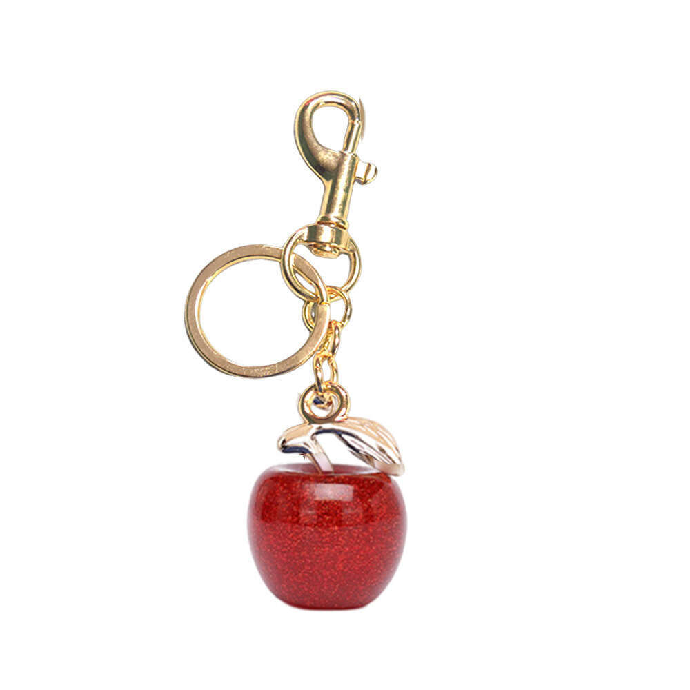 Cherry-shaped pendant, fashionable keychain, exquisite car keychain, Amazon keychain, metal keyring, bag keychain