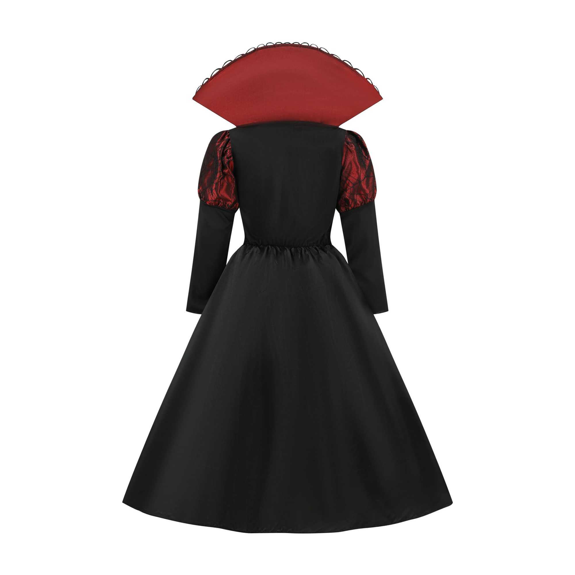Halloween Fantasy Childrens Costumes Ghost Bride Gothic Cosplay Girls Red Vampire Day of The Dead Kids Costumes for Boy Girl L250918