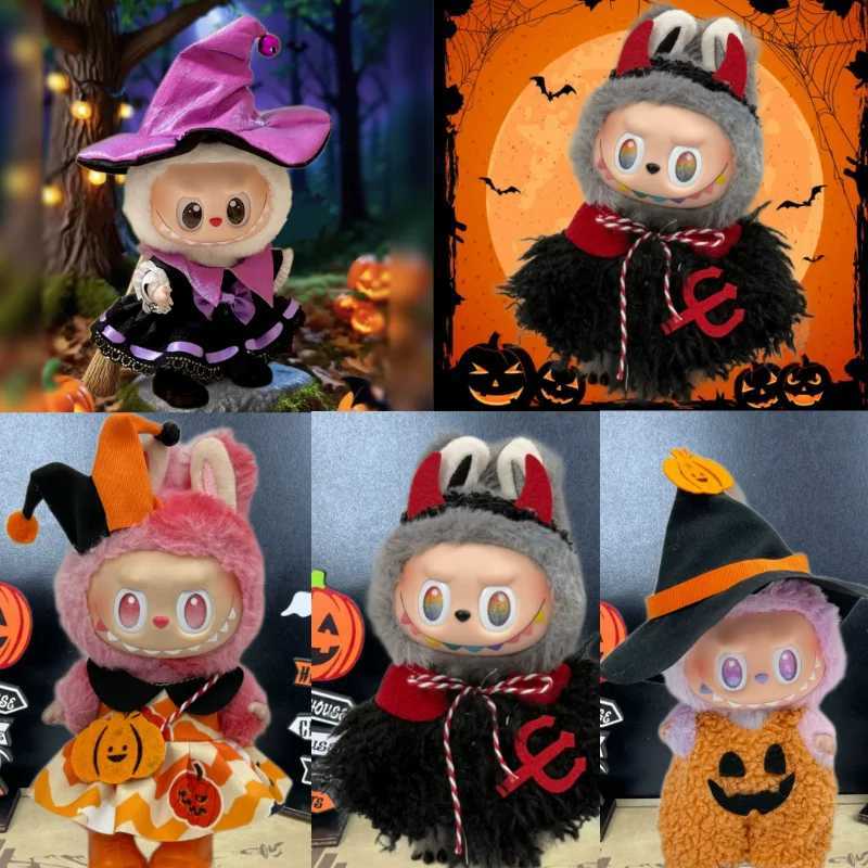 Only Clothing for Labubu Halloween Magical Witch Doll Costume Standing Posture 17cm Vinyl Doll Changing Doll Accessories Gift C250919