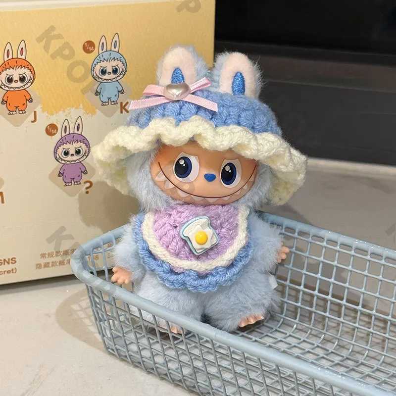 for Labubu 40 Heart Code Doll Clothes Set Cute Handmade Hat Outfit Accessories for 10cm Mini Figure Collection Display C250919