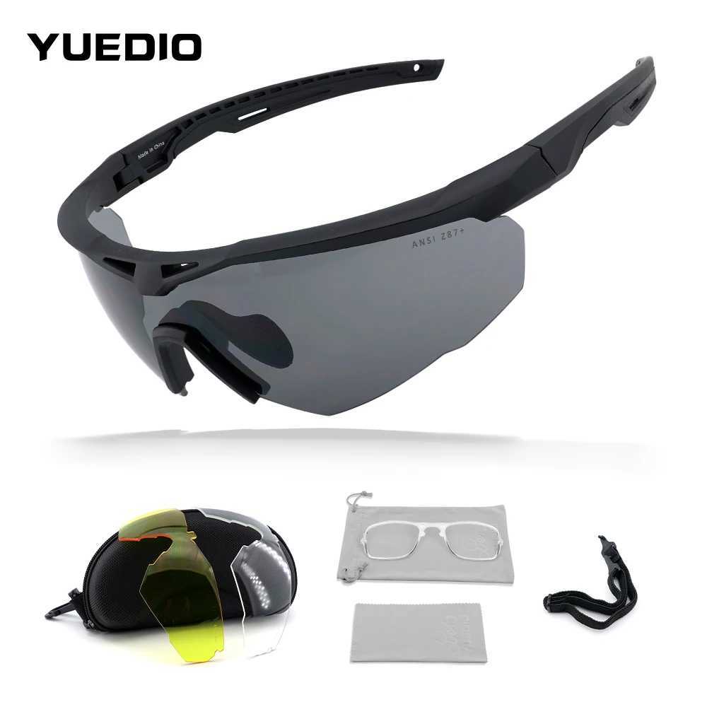 New 3 Lens Tactical Shooting Glasses Outdoor Sports Windproof Dustproof Safety Military Goggles J250919