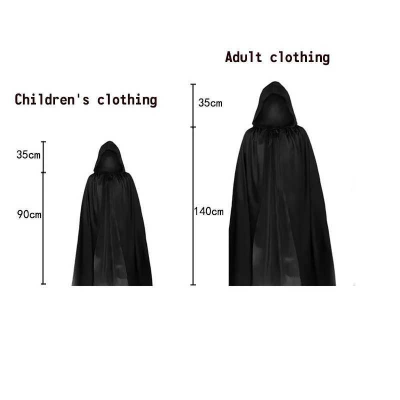 2025 Halloween cosplay costume Grim Reaper terrifying skeleton costume for children adult Grim Reaper ghost robe and sickle L250918