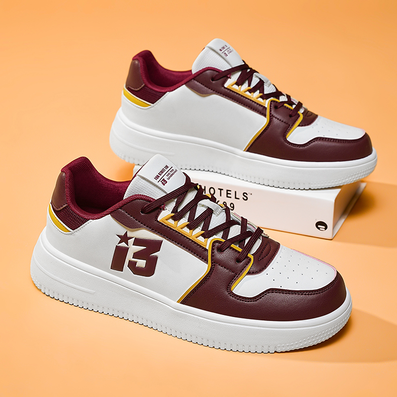 New four seasons new genuine leather casual breathable men's white shoes all-match popular couple sports shoes