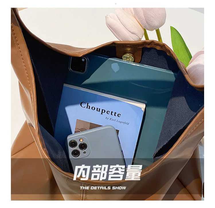 New Tote bag hand bill of lading shoulder womens bag retro simple large bag Tote bagXJ250918