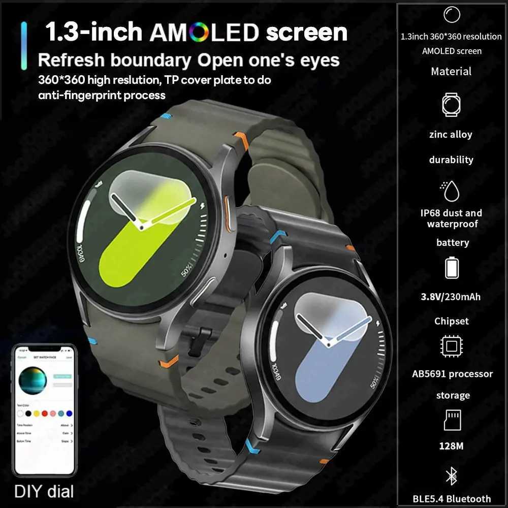 Watch 7 Classic GPS Smart Watch Wen AMOLED HD Sn Cpass Rate Fitness Sport Call Waterproof Smartwatch Men Y250919