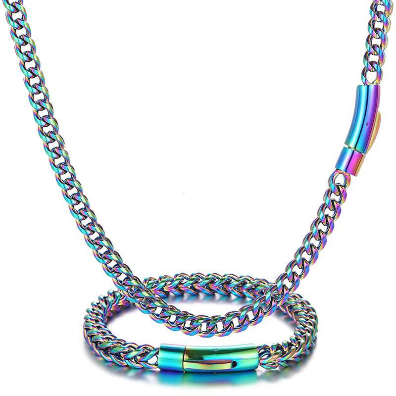 NUOYA Custom Hip Hop Jewelry 18k Gold PVD Plated Stainless Steel Franco Chain Necklace for Men