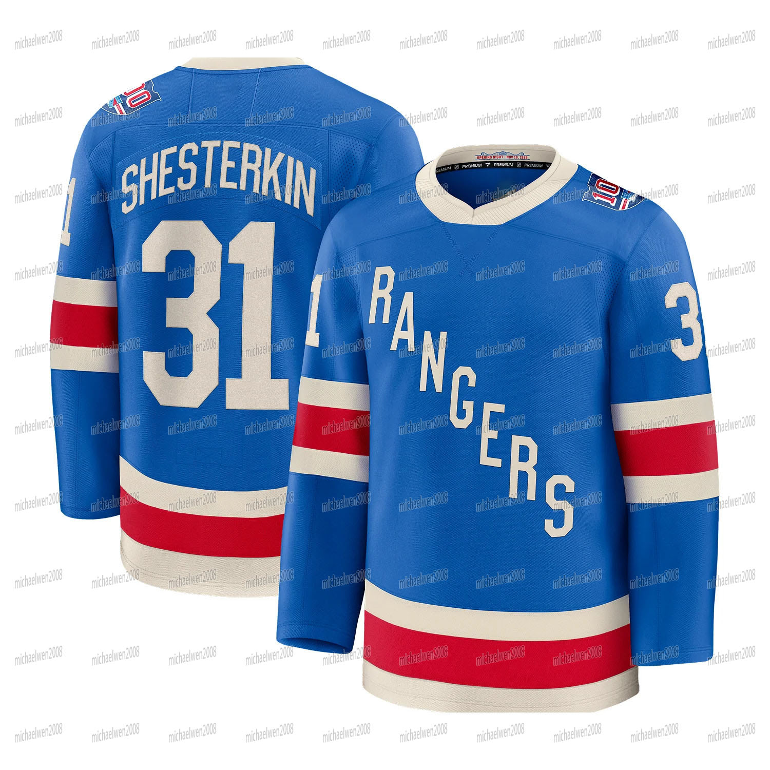 NY Ranger 2025-26 Centennial Hockey Jersey J.T. Miller Matt Rempe Mika Zibanejads Adam Fox Will Cuylle Artemi Panarin Ryan Lindgren Shesterkin Brendan