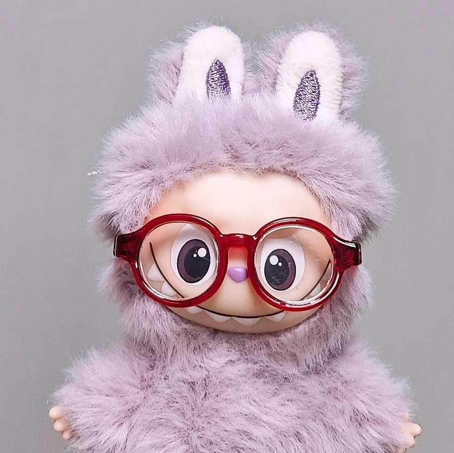 Doll Clothes Accessories Labubu Glasses Plastic Sunglasses For 10cm Labubu V4 The Monsters Pin for Love Series Ropa Labubu C250919