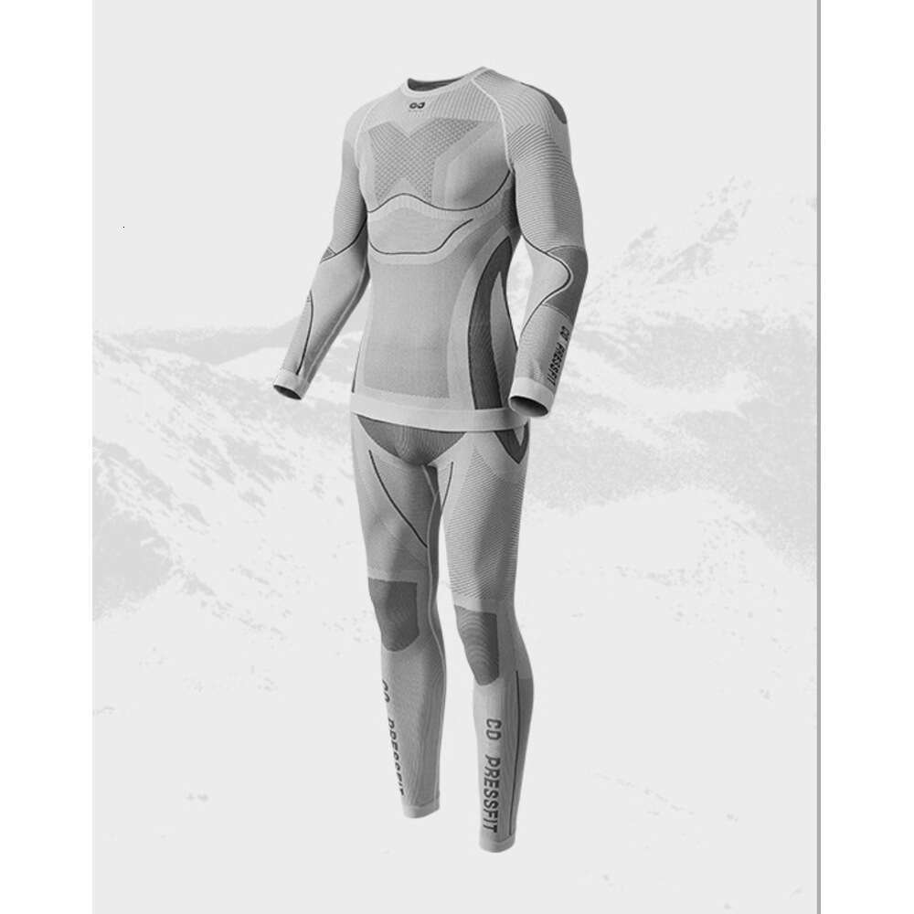 New Ski Thermal Underwear Quick Dry Moisture-wicking Tight Crew Neck Ultra Soft Warm Ski Men Women Thermal Underwear Set