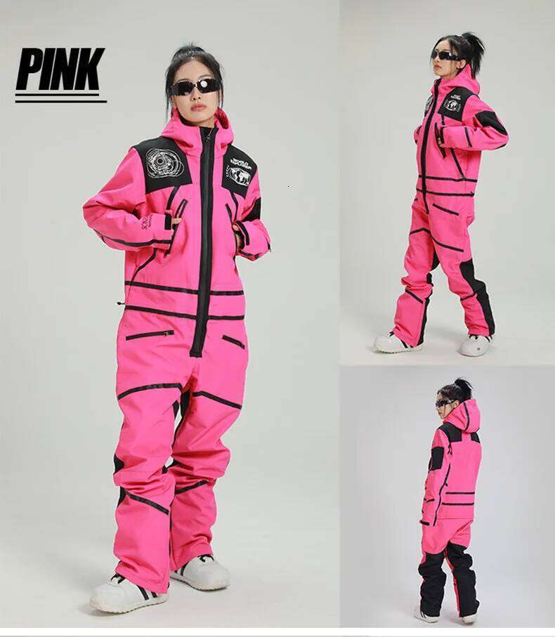 LTVT One-Piece Snowboarding Jumpsuits Outdoor Sports Skiing Sets Ski Suit New Winter For Women Windproof Waterproof Breathable