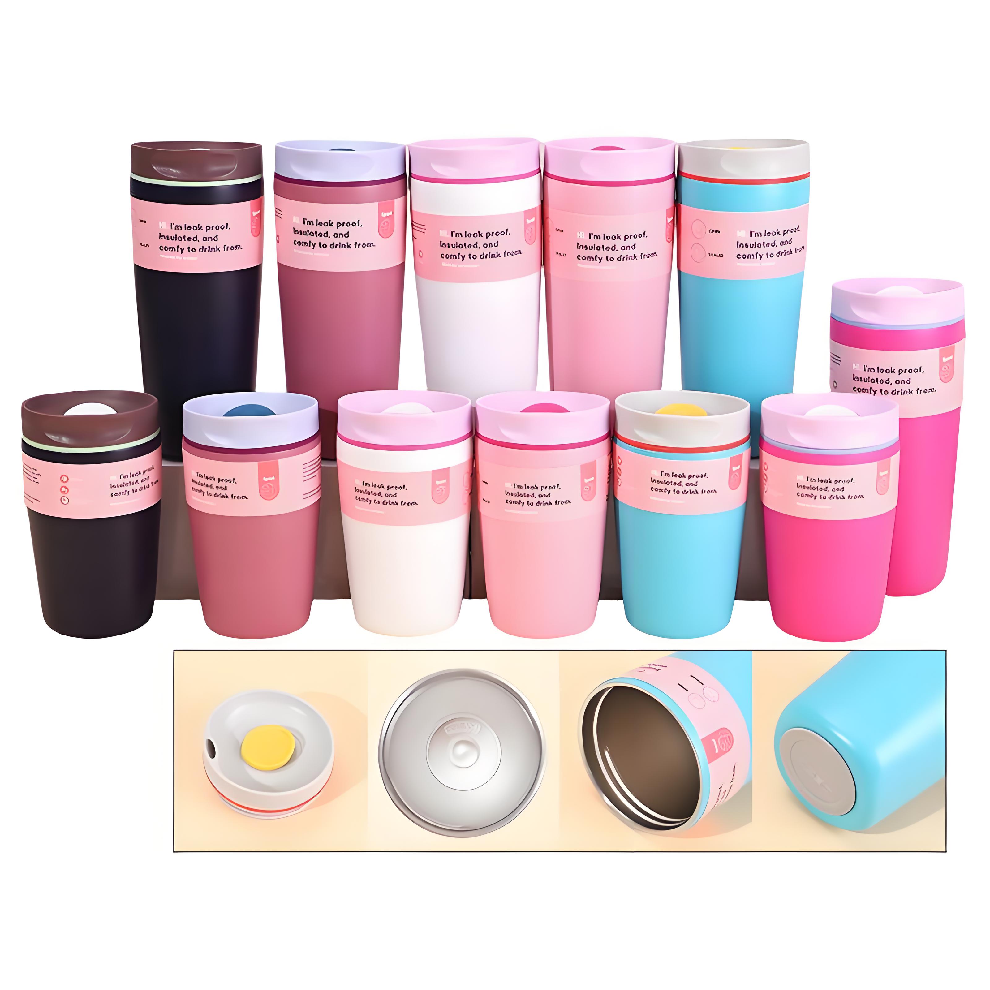 12oz 20oz owala stainless steel sports water bottle drinking tumbler outdoor portable double walls camping cup vacuum insulated travel coffee cup BPA-FREE Daily Use