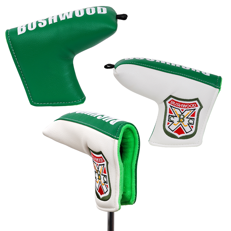 Golf Headcover PU White Green Blade Putter Headcover Golf Club Putter Head Cover Cover Club Golf Head Cover Putter Cover