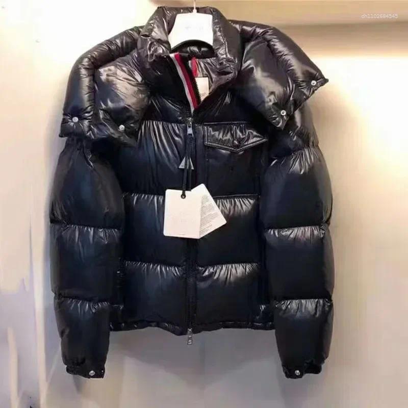 Men's Down Fashion Double Zipper Coat 2025 Winter Mens Brand Hooded Long Sleeve Thick Duck Jacket Feather Puffer ZN27