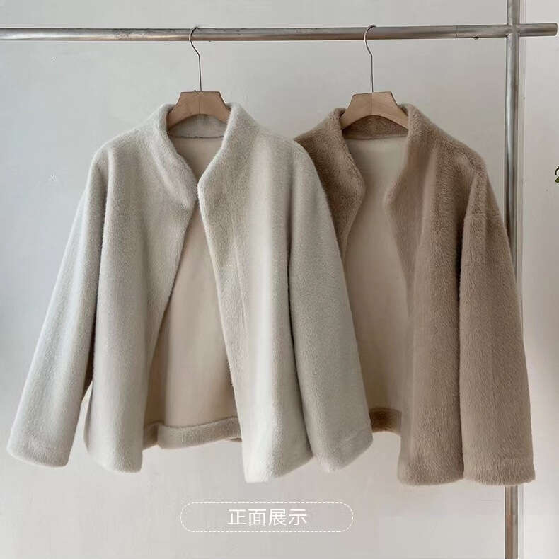 Autumn Winter New Integrated Eco-friendly Fur Coat Women Mink Velvet Top Fashion Casual Loose Fit