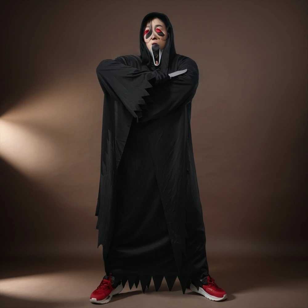Adult Halloween S Ghost Costume Reaper Cosplay Death Dress up Props for Prom Men Horrible Movie Halloween Carnival Suit L250918