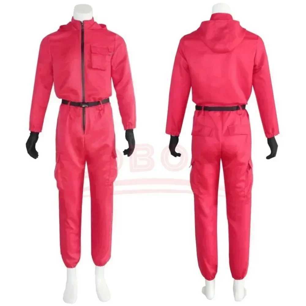 TV Game Red Calamari Game Jumpsuit Cosplay Party Tracksuit Outfits Mask Props Role Play Classic Costume From Ko New 2025 L250918