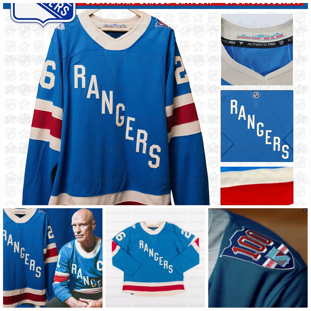 Matt Rempe 2025-26 Centennial Ranger Jerseys Chris Kreider J.T. Miller Artemi Panarin Jonathan Quick Mika Zibanejads Fox Igor Shesterkin