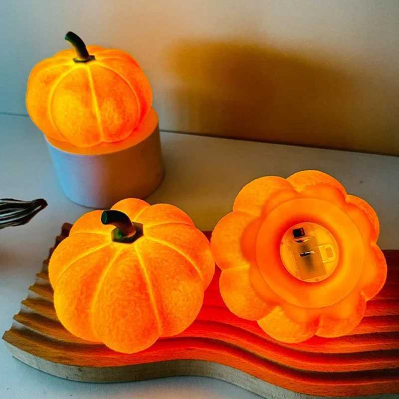 Halloween Pumpkin LED Night Light Battery Powered Warm Lantern For Kids Bedroom Decor Trick or Treat Party Home Holiday Decor C250919