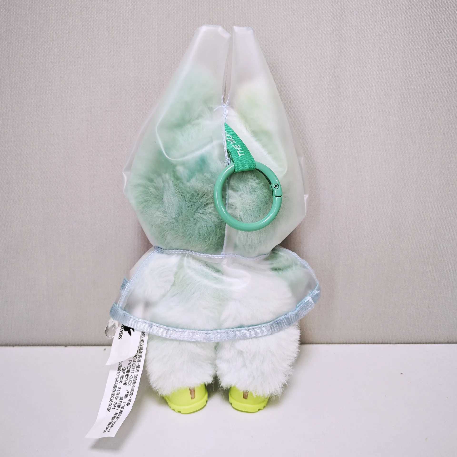 Cute for 17cm Labubu Transparent Raincoat Macaron Raincoat Doll Clothes Heartbeat Outfits Labubu Accessories C250919