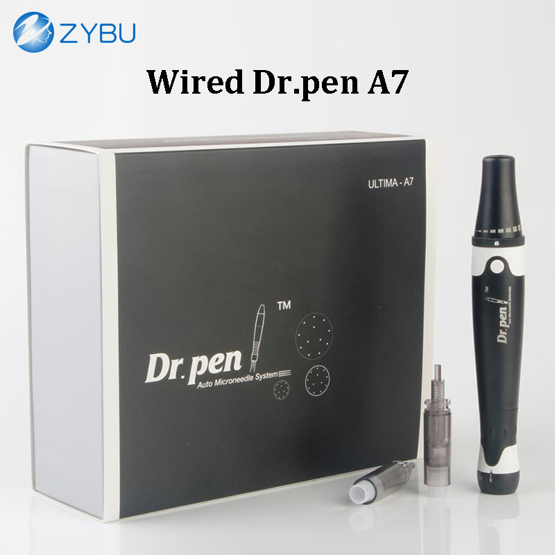 Pro Dr.pen A7 Microneedle Pen with 2Pcs 12Pins Needles Cartridges Nano Wired Dermapen Skin Care Meso Kit Derma Pen Micro Needling Roller Face Rejuvena