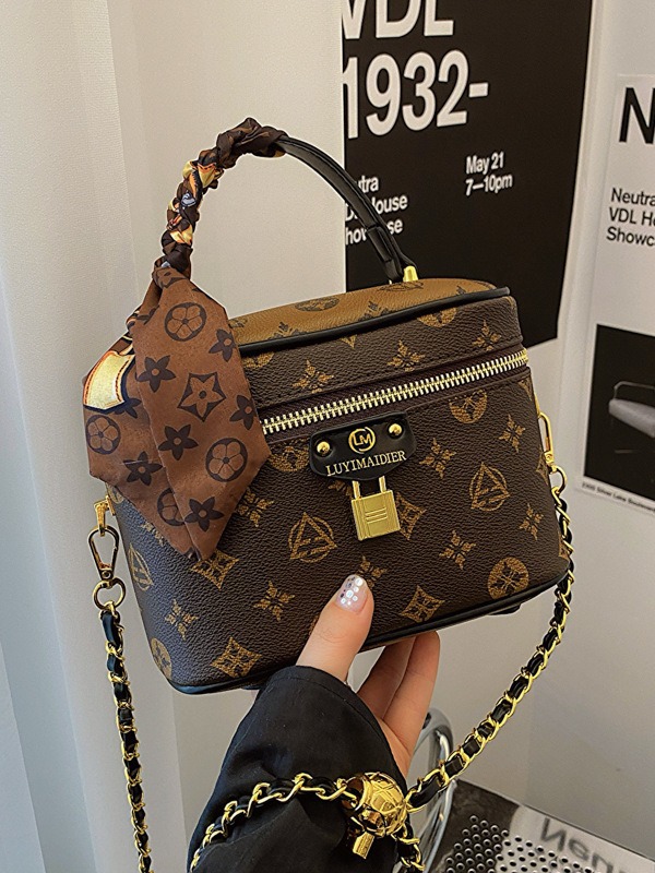 Free shipping designer bags for womens shoulder bags black brown New Fashionable Versatile Handheld Bucket Bag Old Flower Single Shoulder Crossbody Bag