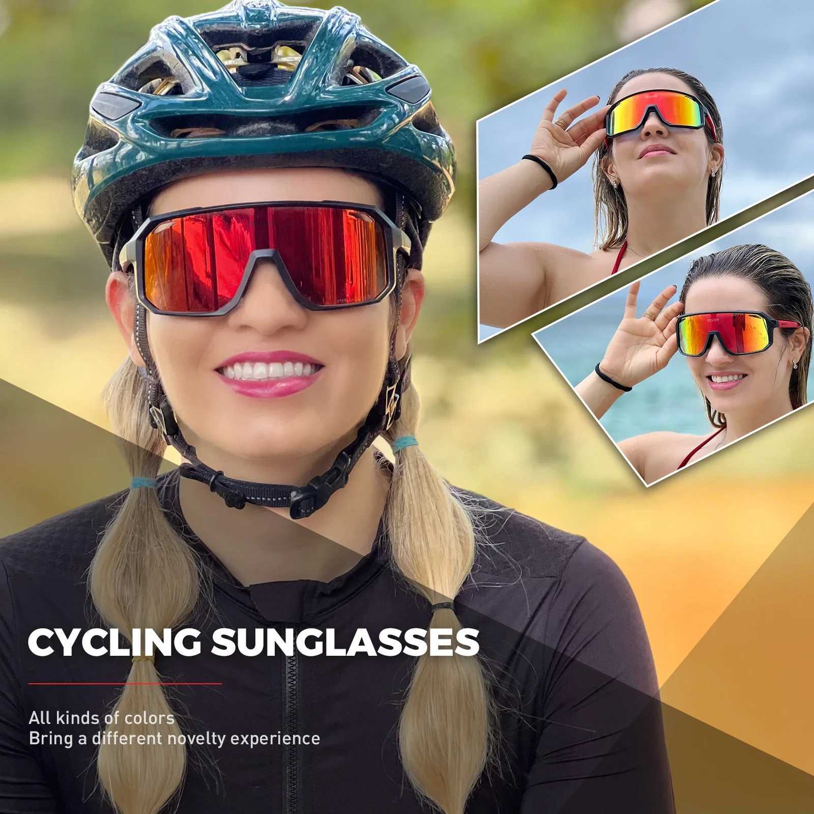 Scvcn Mountaineering Sunglasses Cycling Bike UV400 Sunglasses Sports Road Glasses Outdoor Hiking Men and Women Travel Glasses J250919