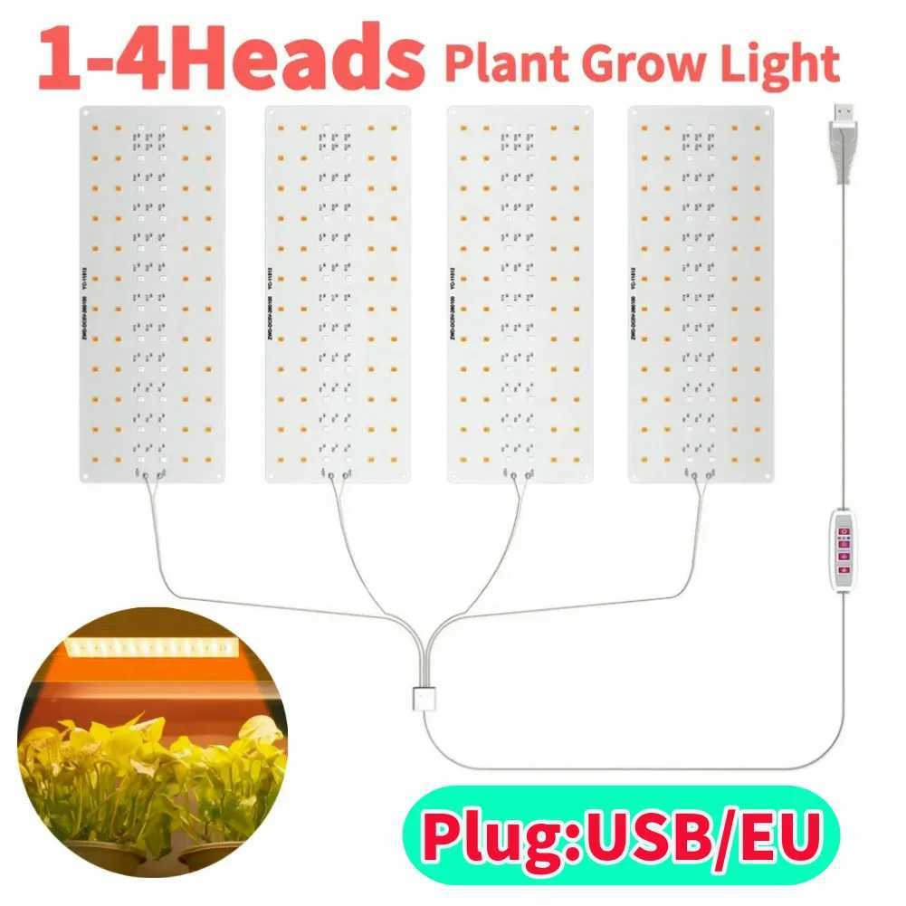 14Heads Full Spectrum Grow Lights USB Under Cabinet Grow Lamp with Timer Plant Grow LED Light Dimmable for Indoor Plants C250919