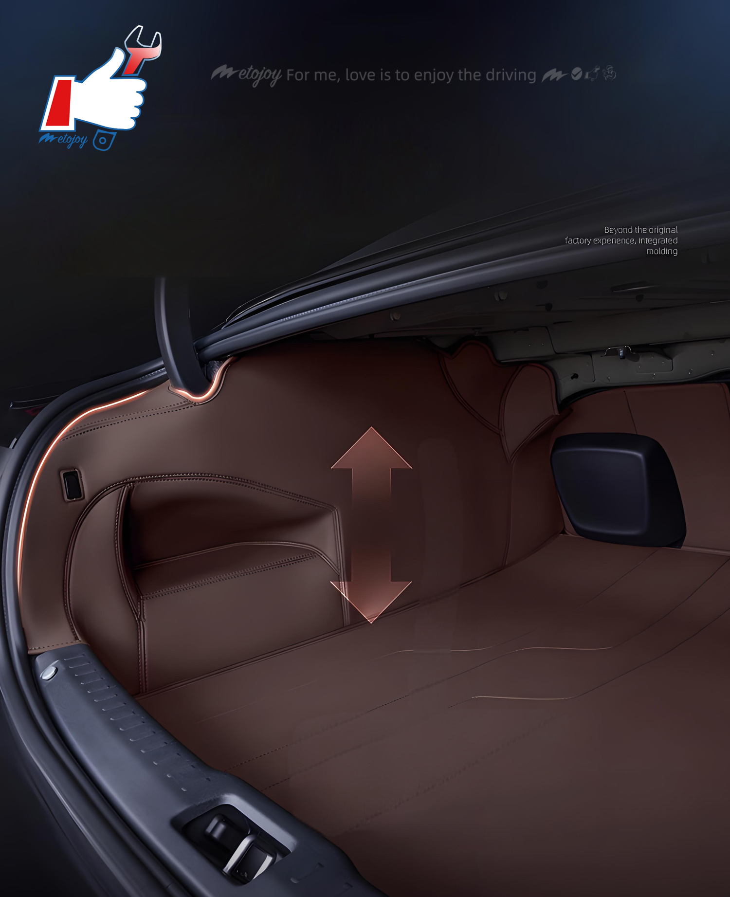 For XC60 2018-2023 EV Car Trunk Mat Custom Fit Cargo Mat 3D Shaped Trunk Liner Chair-Back Protection XPE Trunk Protection Mat Mat Rear Trunk Full-surr