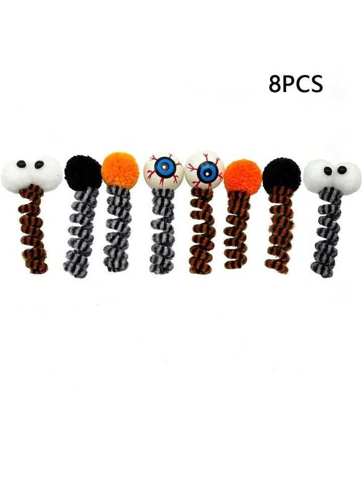 Halloween Cat Toy Eyeball Color Ball Design Attract Cats Attention Pet SelfEntertainment Spring Yarn Ball Toy for Cat Boredo X250918