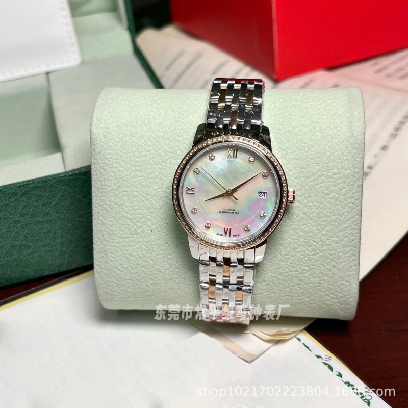 high quality designer watch luxury watches for men women new simple mother of pearl casual diamond studded gold butterfly flying steel st omegawatchs omegalies 8ND3