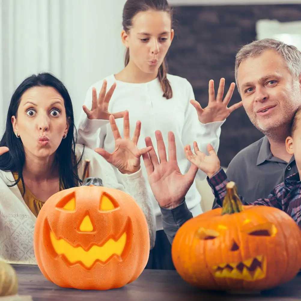 Halloween Pumpkin Lanterns Simulated Luminous Pumpkin Lamp Ornaments For Homes Shopping Malls Halloween Decoration C250919